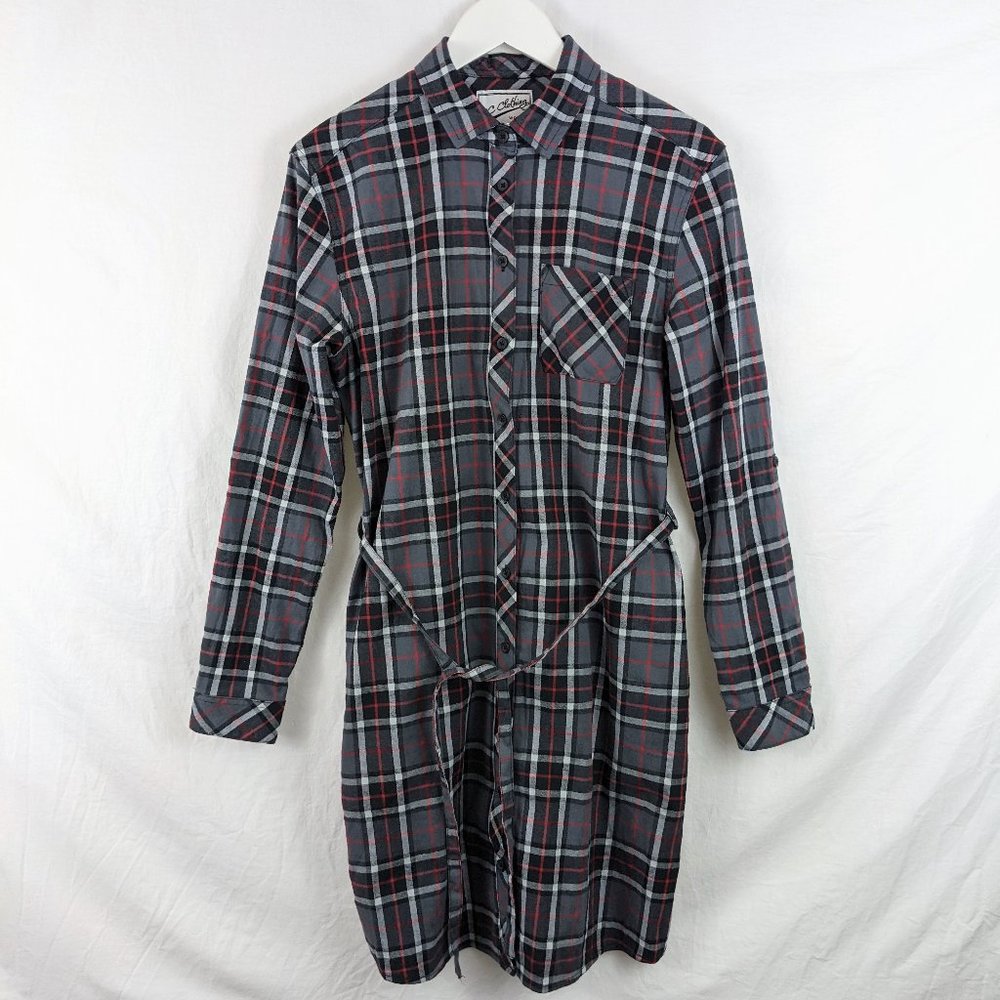 3 for $20 NWOT Black Red Grey Shirtdress Sz M